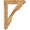 Ekena Millwork Olympic Arts and Crafts Rough Sawn Bracket w/ Offset Brace, Western Red Cedar, 6"W x 24"D x 32"H BKT0604X24X32OLY03RWR - alternate 3